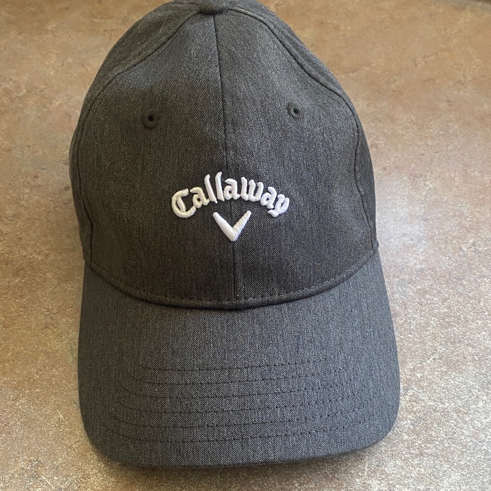 Callaway Charcoal Gray Baseball Hat with White Embroidered Logo